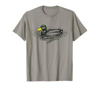 Duck Splash Ripple Pond Funny Nature Humor Maglietta