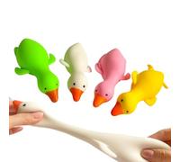 Duck Squeeze - Set di giocattoli da squeeze Soft Animal Finger Fidget Pack, 4 pezzi Sensory Stress Relief Game, Cute Handheld Toys, Elastic Press Design, for Kids Adults Home Office Travel Use