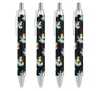 Duck Surfing On Wave Penna a sfera retrattile nera a punta fine da 0,5 mm, ad asciugatura rapida, scrittura liscia, 4 pezzi come foto 2