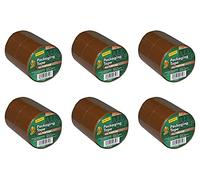 Duck Tape Nastro adesivo multiuso per imballaggio, confezione doppia, 50 mm x 25 m, confezione da 6 (12 rotoli in totale)