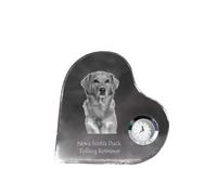 Duck Tolling Retriever della Nuova Scozia orologio a forma di cuore con cane Art