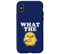 Duck with Knife What the Duck Custodia per iPhone X/XS