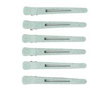 Duckbill Hair Clip Professional Salon Styling Sectioning Hair Clips for Women Girls Haircut Blow Drying Styling 6PCS Green ABS Material