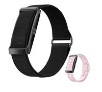 DuckDik Smart Band, Fitness Tracker Bracciale Intelligente Uomo Donna, Smartband Sportiva Contapassi con GPS Integrato, Cardiofrequenzimetro da Polso, SpO₂, Notifiche WhatsApp, 2 Cinturini Nero + Rosa