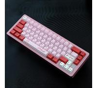 DucKey Darling 02 Pink Keycap, Copritasto con Profilo in Ciliegia Anime Giapponese per Tastiera Meccanica