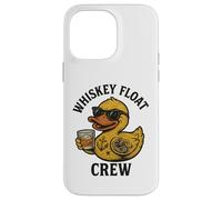 Duckie gomma Whisky Float Crew divertente Duck Party Custodia per iPhone 14 Pro Max