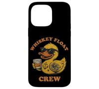 Duckie gomma Whisky Float Crew divertente Duck Party Custodia per iPhone 14 Pro Max