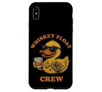 Duckie gomma Whisky Float Crew divertente Duck Party Custodia per iPhone XS Max