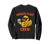 Duckie gomma Whisky Float Crew divertente Duck Party Felpa