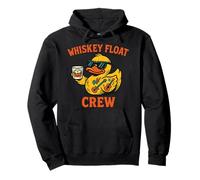 Duckie gomma Whisky Float Crew divertente Duck Party Felpa con Cappuccio