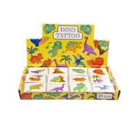 DUCKIEZ Confezione da 12 tatuaggi temporanei, design individuale, perfetti per feste per bambini, feste scolastiche e divertimento estivo (dinosauro, 1 confezione)