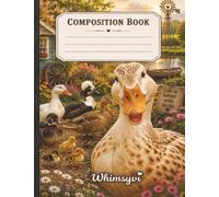 Ducks Composition Book: Lined Journal Featuring Beautiful Duck Breeds and Adorable Ducklings Around a Peaceful Farm Pond