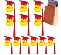 Ducks Di Graduazione | Mini Anatre In Gomma Morbida Con Cappuccio Di Graduazione | Giocattoli Di Gomma Divertenti Per Decorazioni Per Festa Di Laurea, Favori Di Celebrazione, Regali Di F