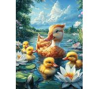 Ducks in Magical Pond Puzzle 500 Pezzi Rompicapo Antistress Premium Fairy Tale Cute Animal Pressione Ridotta Dopo Il Lavoro Attività Rigenerante Regalo Per Chi È Stressato 500 PCS