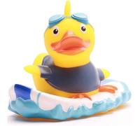Duckshop I anatra da bagno Surferi I cigolii, L 8,5 cm, regalo per sport acquatici, presente per collezionisti