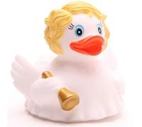 Duckshop I angeli paperella - Capelli biondi, papera, L 9 cm, regalo per credenti