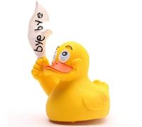 Duckshop I Bye Bye - Anatra da bagno I L 8 cm, regalo per addio