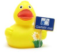 Duckshop Paperella da bagno con scritta "Gefällt mir" (Gefällt mir), lunghezza: 8 cm