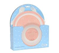 Ducky 4.tlg Stoviglie Giocattolo Bambini Set Neonato Bpa Gratuito Pranzo Regalo