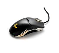 Ducky Feather Gaming Mouse per destrimani e mancini - Sensore ottico Pixart PMW3389 16000 DPI - 65 grammi - 7 tasti - Cavo flessibile - ARGB (Kailh 80M Micro Switches, Nero/Bianco)