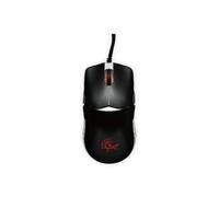 Ducky Feather Gaming Mouse per destrimani e mancini - Sensore ottico Pixart PMW3389 16000 DPI - 65 grammi - 7 tasti - Cavo flessibile - ARGB (Kailh 80M Micro Switches, Nero/Bianco)