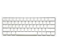 Ducky One 2 PRO 60% Tastiera Meccanica: Quack Mechanics Dampening, Kailh Box Red Switch, High Density PBT Double Hot Keycap, RGB, US, Bianco