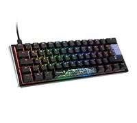 Ducky One 3 Classic Black/White Mini Gaming Tastatur, RGB LED - MX-Clear