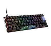 Ducky One 3 Classic Black/White Mini Gaming Tastatur, RGB LED - MX-Silent-Red