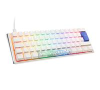 Ducky One 3 Classic Pure White Mini Gaming Tastatur, RGB LED - MX-Red
