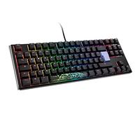 Ducky One 3 Classic TKL - Tastiera da gioco, LED RGB MX-Blue, colore: Nero/Bianco