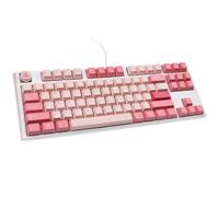 Ducky One 3 TKL Gossamer Pink Tastiera USB Play Rosa Inglese Americano, Bianco - Nouvo