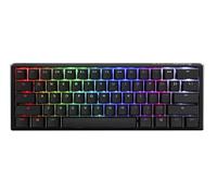 Ducky One 3 Mini 60% Tastiera Meccanica: Quack Mechanics Smorzamento, Hot-Swap Cherry MX Clear Switch, ad alta densità PBT Tripleshot Keycaps RGB, US, Nero