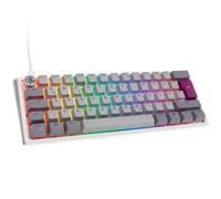 Ducky One 3 Mist Grey Mini Gaming Tastatur, RGB LED - MX-Silent-Red