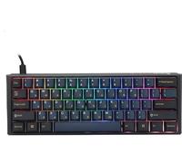 Ducky One 3 Pro Nazca Line - Tastiera meccanica 60% RGB 8K MX2A Silver (PT) | Switches Cherry MX2A Speed Silver, polling rate 8K Hz, tasti PBT Triple Shot, hot-swap, formato 60%, USB-C