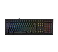 Ducky One X Wireless Gaming Tastiera Nero - Full-Size, Interruttori induttivi, Connettività Tri-Mode (USB-C, 2.4GHz, Bluetooth), Rapid Trigger, scatto regolabile, RGB, tastiera ISO tedesca
