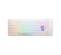 Ducky One3 - Tastiera con interruttore TKL RGB Blue Cherry MX, colore: Bianco puro