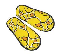 Ducky - Pantofole gialle a forma di animale dei cartoni animati, per donne e uomini, calde e sfocate da donna, pantofole da camera da letto, pantofole sfocate per l'inverno, scarpe da interno