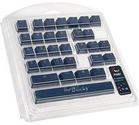 Ducky Set di chiavi in gomma, 31 tasti, doppio scatto, gommato, per retroilluminazione - dunkelblau