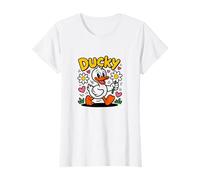 Ducky - Simpatica Anatra Stile Cartone Animato Maglietta