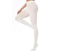 DUCMODA Collant Donna a Vita Alta 80 Denari, Elastici Collants Coprente, Fini-Collant da Donna oltre 20 colori,crema,l