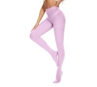 DUCMODA Collant Donna a Vita Alta 80 Denari, Elastici Collants Coprente, Fini-Collant da Donna oltre 20 colori,lavanda,l