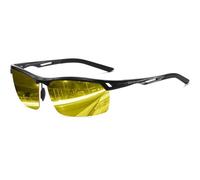 DUCO Occhiali Polarizzati per la notte-visione Guidare Uomo 8550 (Black)