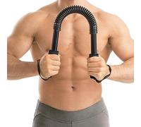 Ducomi Power Twister - Pieghevole, Robusto, Resistenza a Scelta (20-100kg), in Acciaio, Attrezzo Pettorali e Braccia, Nero - Molla Fitness, Manubrio Barra Flessibile, Barra Pettorali (30 kg)