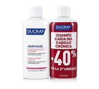 DUCRAY ANAPHASE anti-hair loss and anti-thinning shampoo pack of 2 x 400 ml