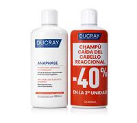 DUCRAY ANAPHASE anti-hair loss and hair growth shampoo pack of 2 x 400 ml