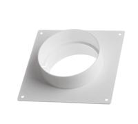 Duct Connector Flange - Threaded Wall-Mounted Adapter, Vent Hose Connector