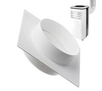 Duct Connector Flange - Threaded Wall-Mounted Adapter, Vent Hose Connector