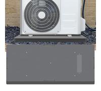 DuctlessAire - Cuscinetto per apparecchiature - Mini split senza condotto per pompa di calore per condizionatori d'aria - Base antiscivolo per montaggio a terra per unità HVAC, cuscinetto per unità