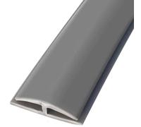 DUddTTW Striscia di Transizione in PVC for soglia, Flessibile, divisoria Piatta, Strisce for Fessure del Pavimento mentali, Lunghe da 1 a 10 m for Rifiniture fisse di Moquette(Gris,L1m/3.28ft)