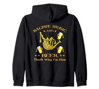 Dudelsack Music Bier Scozia Fun Felpa con Cappuccio